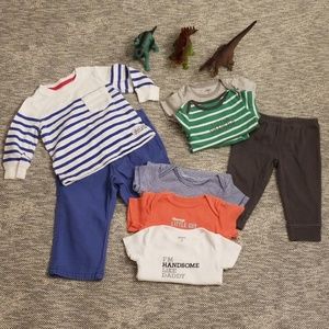 8 piece baby boy bundle from Carter's! Size 9 mo